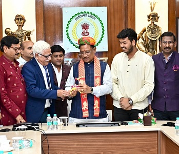 Vijay Khetrapal with CM Vishnu Deo Sai